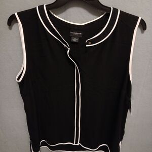 Liz Claiborne Black Sleeveless Top XL New